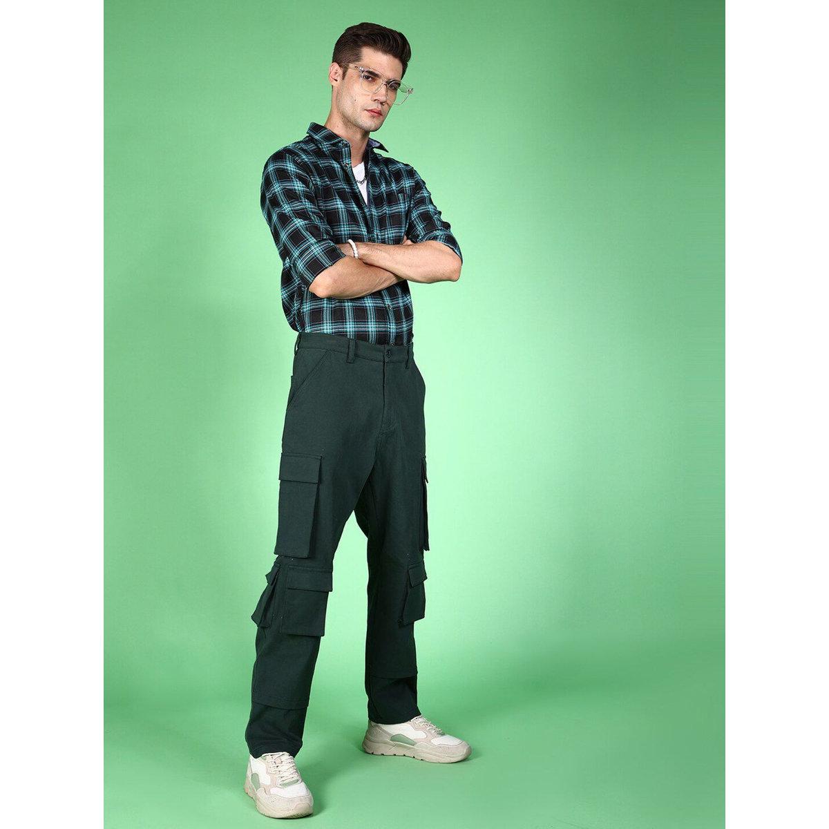 Hardsoda Men Regular Fit Checkered Casual Shirt-men-clothing-shirts-image-4