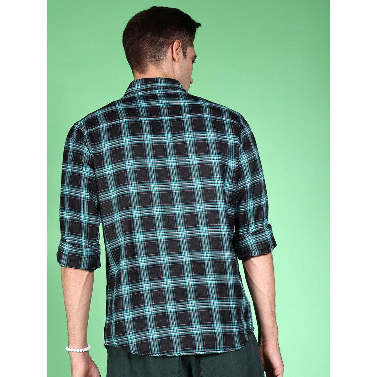 Hardsoda Men Regular Fit Checkered Casual Shirt-men-clothing-shirts-image-5
