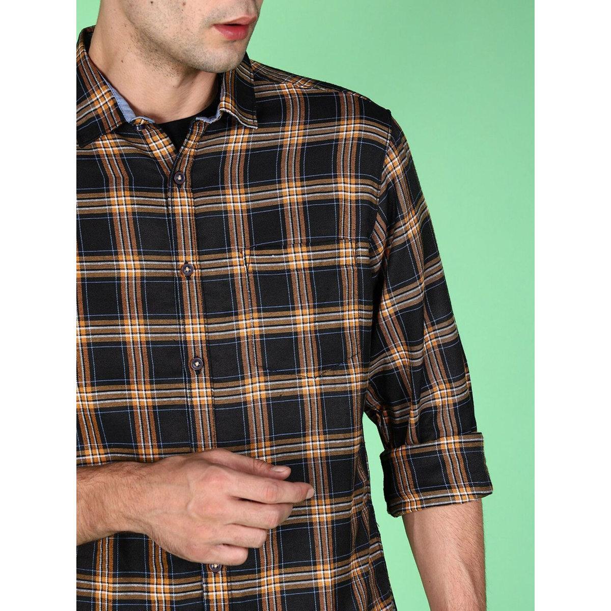 قميص بطبعة مربعات وقصة عادية-men-clothing-shirts-image-2