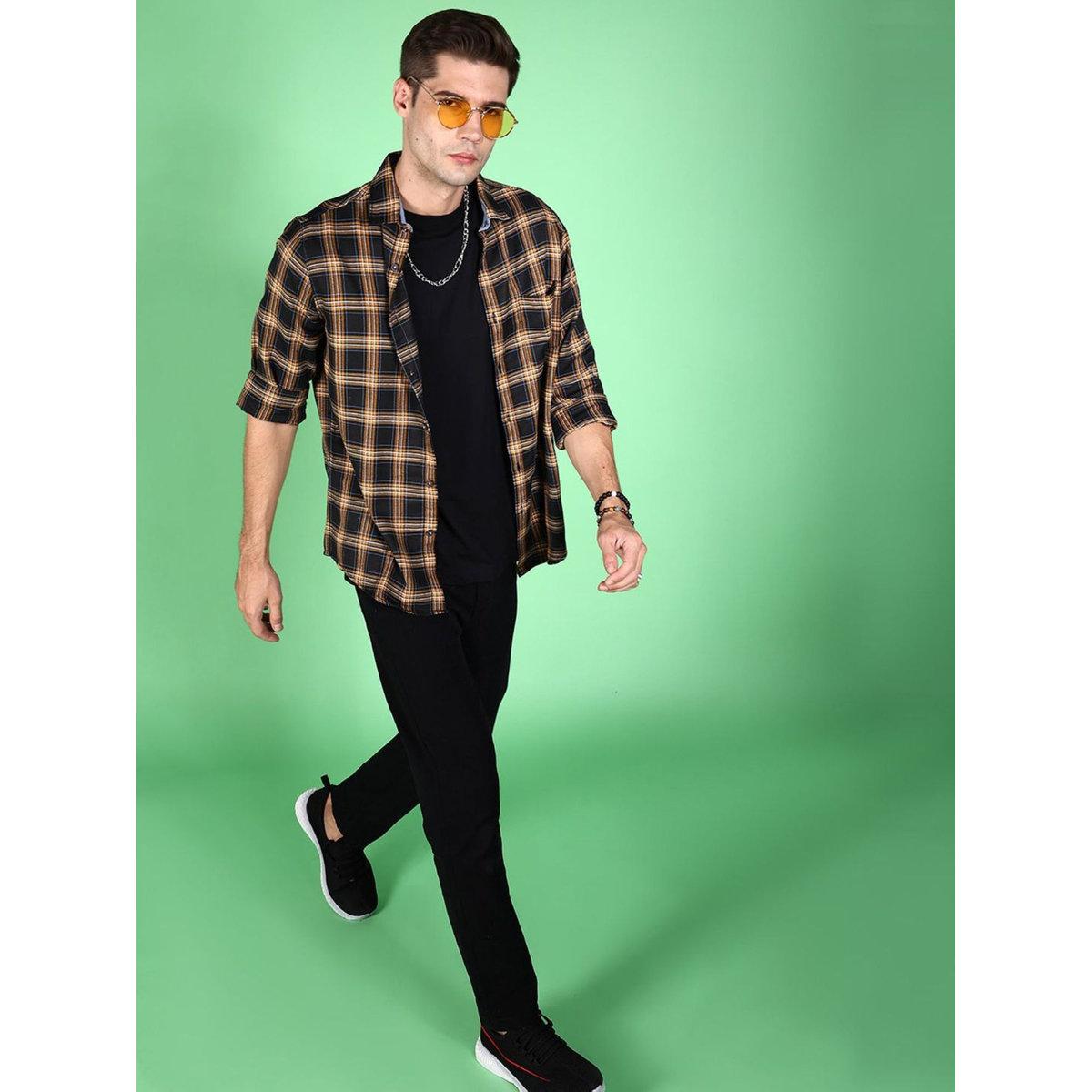 قميص بطبعة مربعات وقصة عادية-men-clothing-shirts-image-4