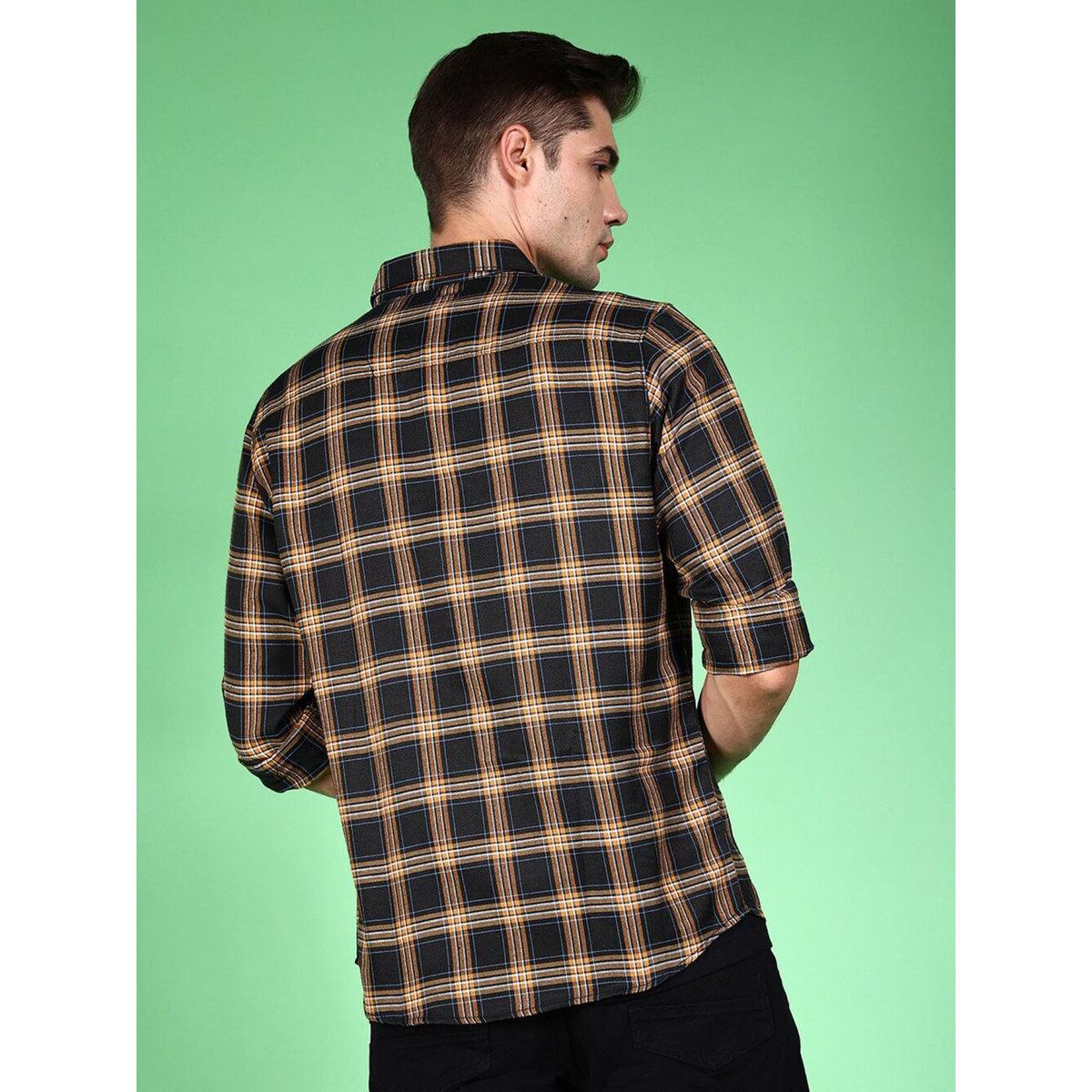 Hardsoda Men Regular Fit Checkered Casual Shirt-men-clothing-shirts-image-5