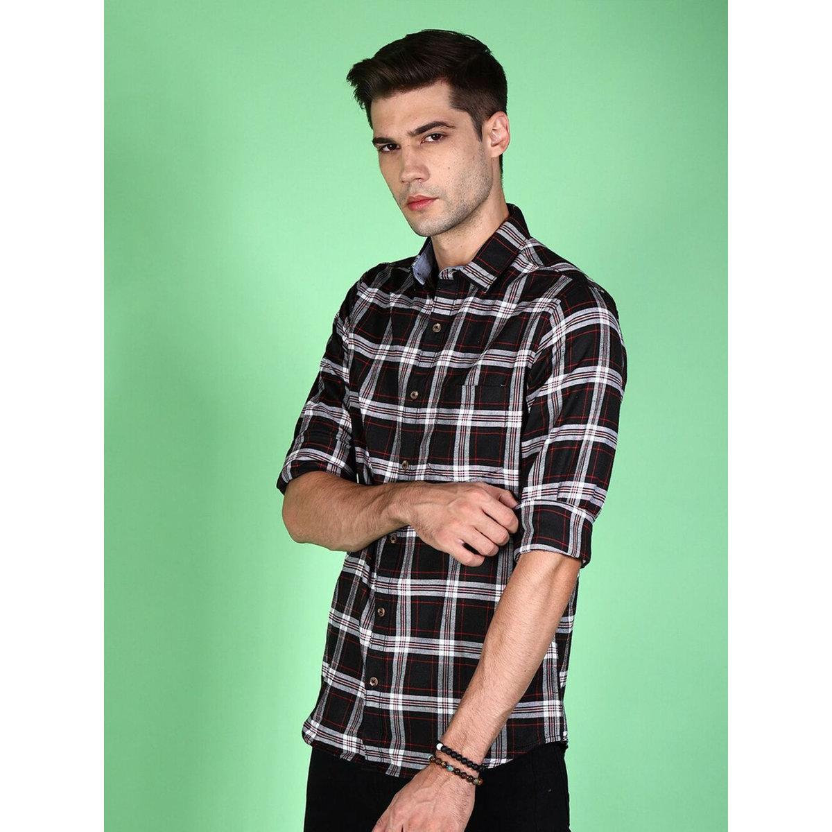 قميص بطبعة مربعات-men-clothing-shirts-image-3