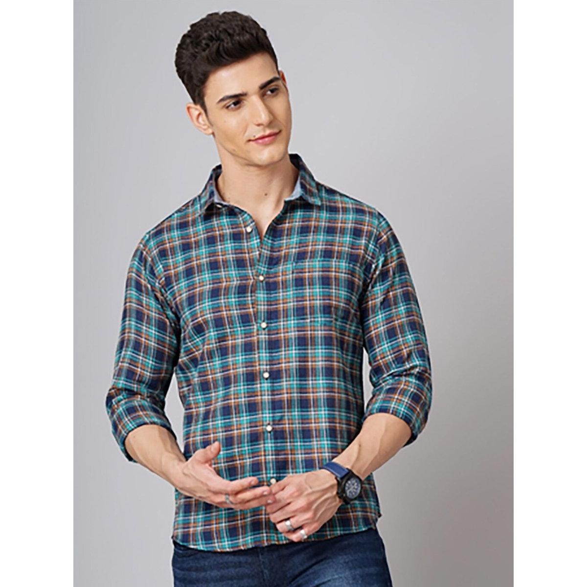 Hardsoda Men Regular Fit Checkered Casual Shirt-men-clothing-shirts-image-1