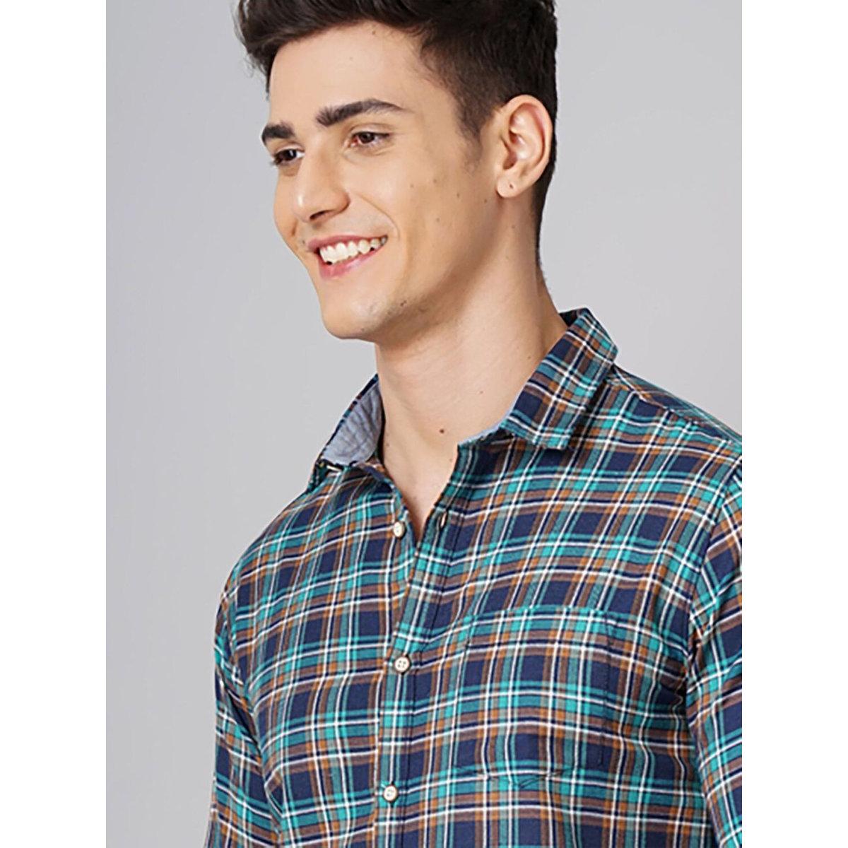 قميص بطبعة مربعات وقصة عادية-men-clothing-shirts-image-2