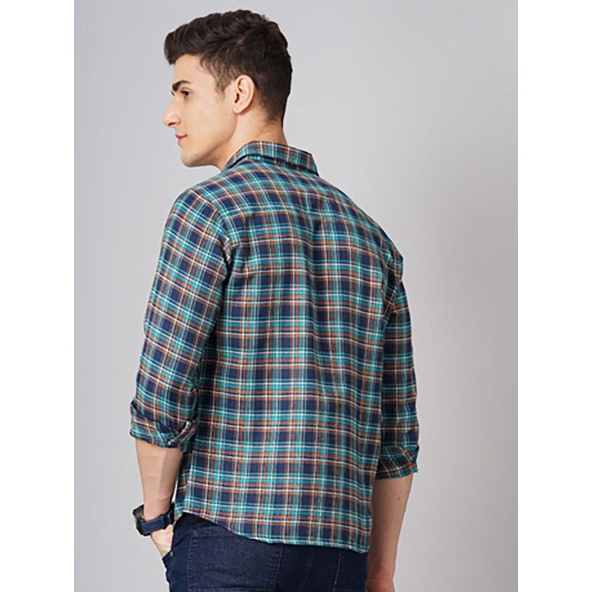 قميص بطبعة مربعات وقصة عادية-men-clothing-shirts-image-4