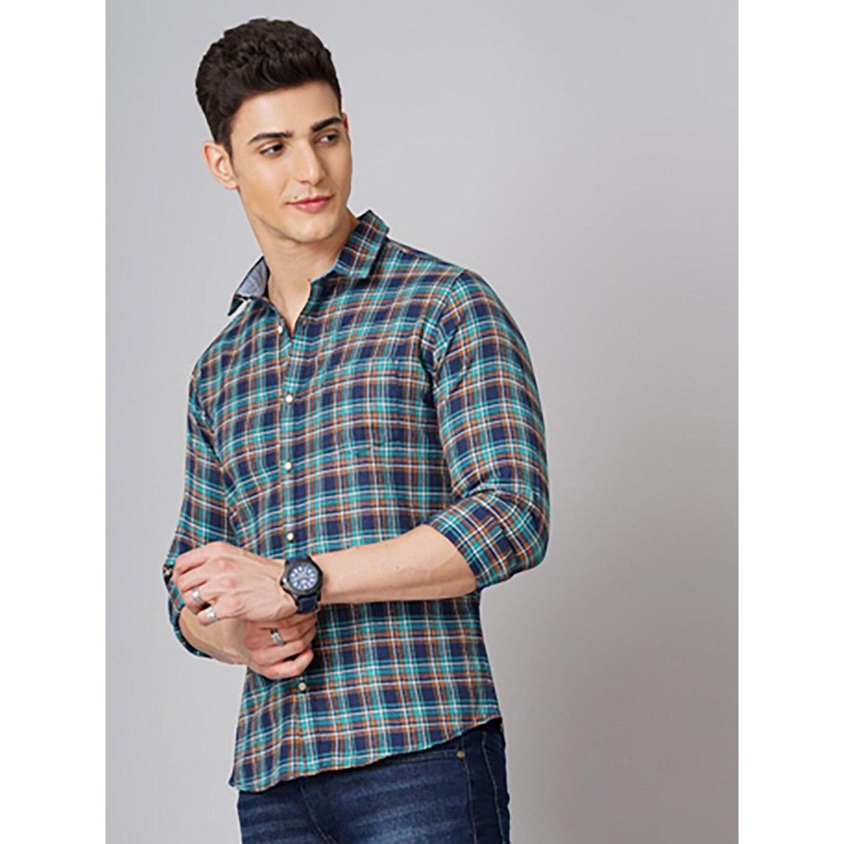 Hardsoda Men Regular Fit Checkered Casual Shirt-men-clothing-shirts-image-5