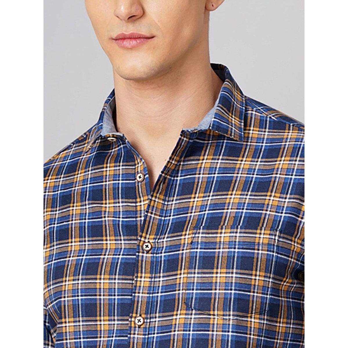 Hardsoda Men Regular Fit Checkered Casual Shirt-men-clothing-shirts-image-2