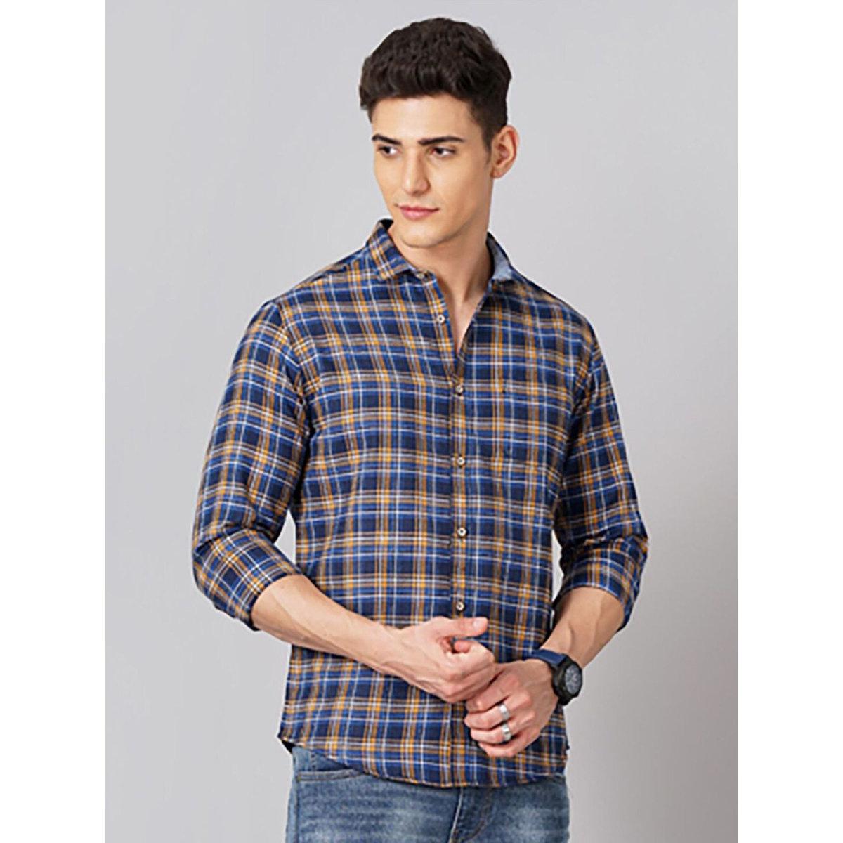 قميص بطبعة مربعات وقصة عادية-men-clothing-shirts-image-3