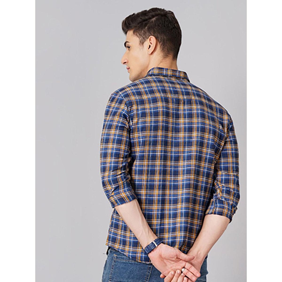 Hardsoda Men Regular Fit Checkered Casual Shirt-men-clothing-shirts-image-5
