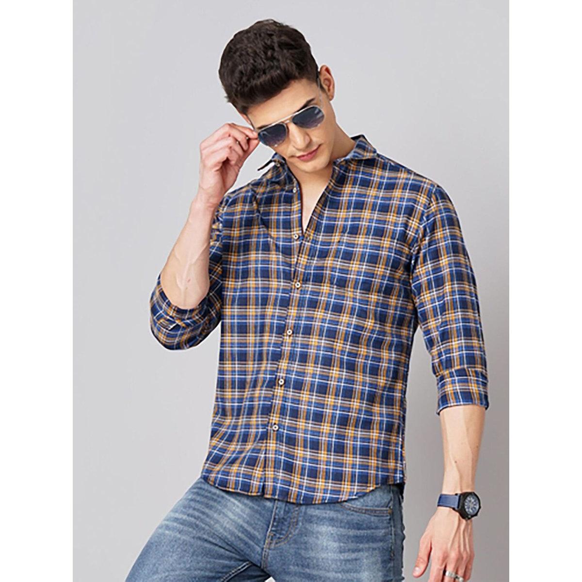 قميص بطبعة مربعات وقصة عادية-men-clothing-shirts-image-6