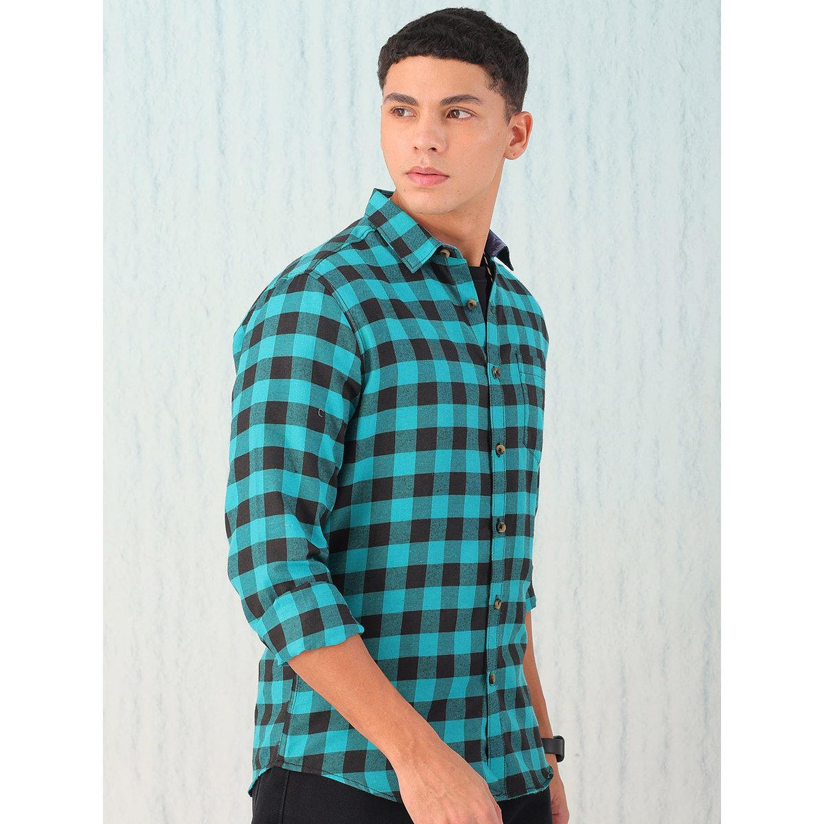 Hardsoda Men Checkered Flannel Casual Shirt-men-clothing-shirts-image-4