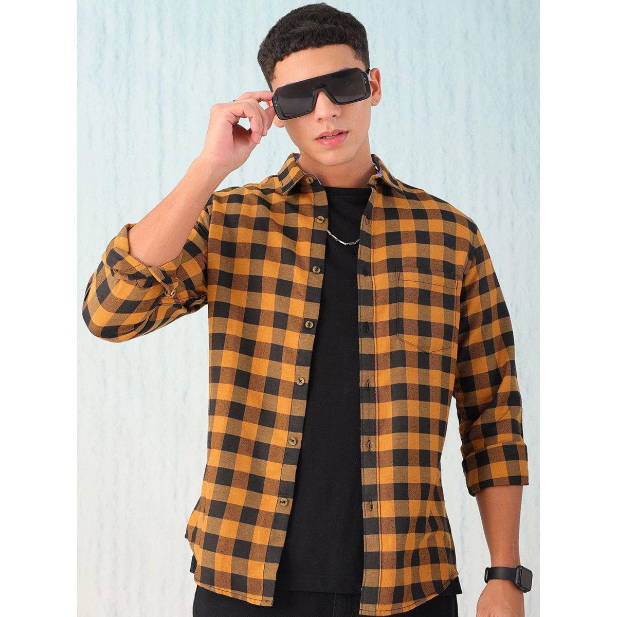 قميص بطبعة مربعات-men-clothing-shirts-image-1