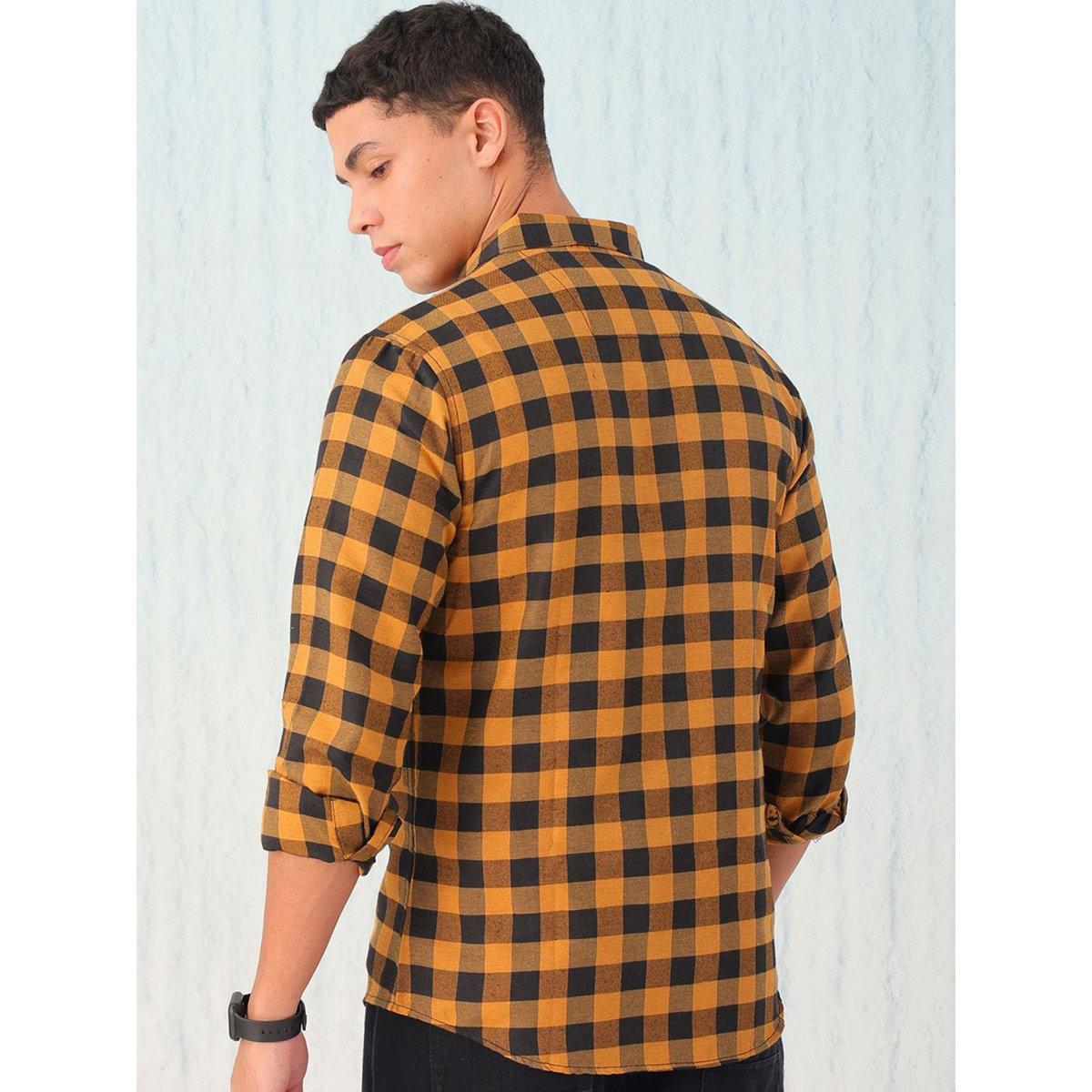 Hardsoda Men Checkered Casual Shirt-men-clothing-shirts-image-4
