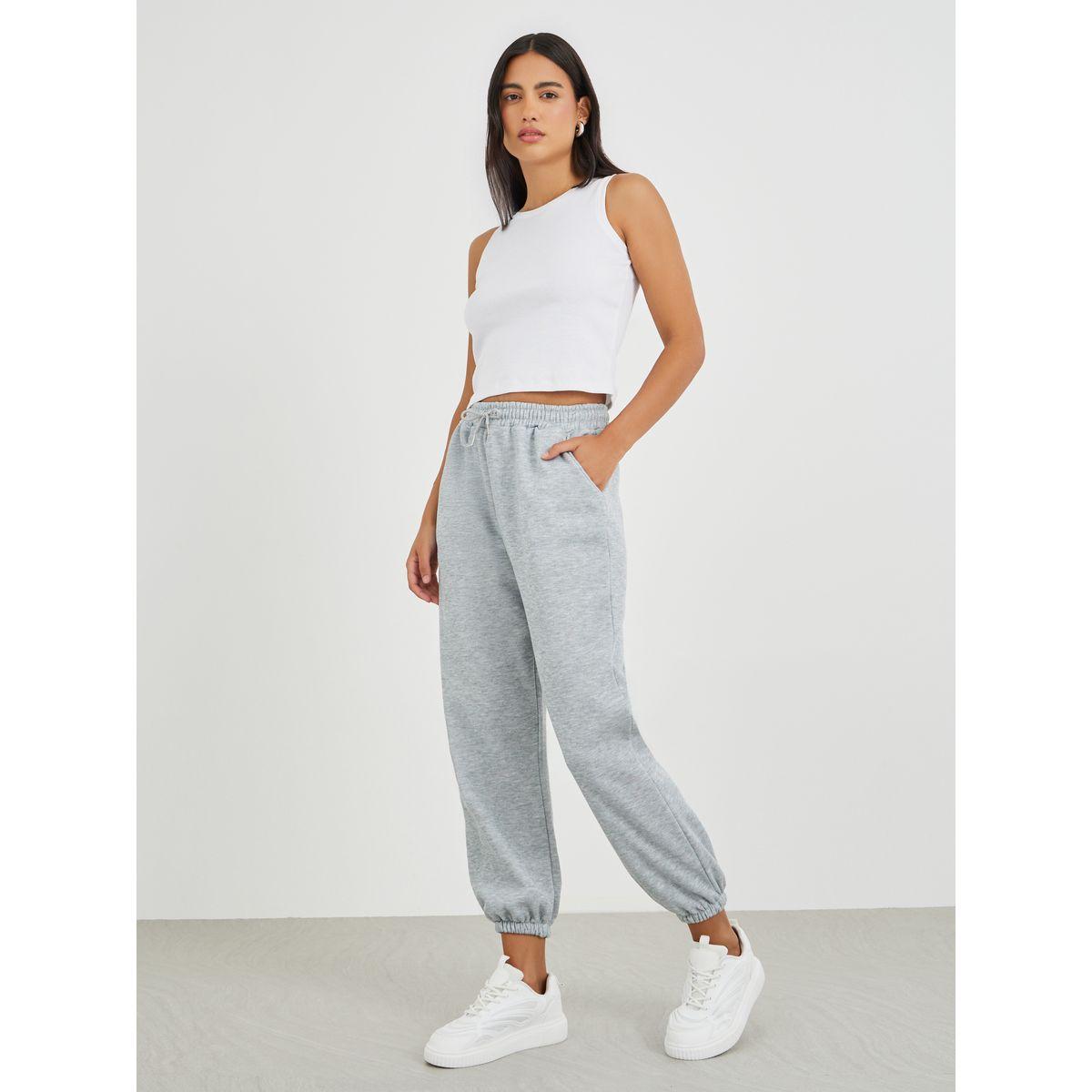 جوغر بقصة مريحة وأربطة-women-clothing-bottoms-joggers-image-1