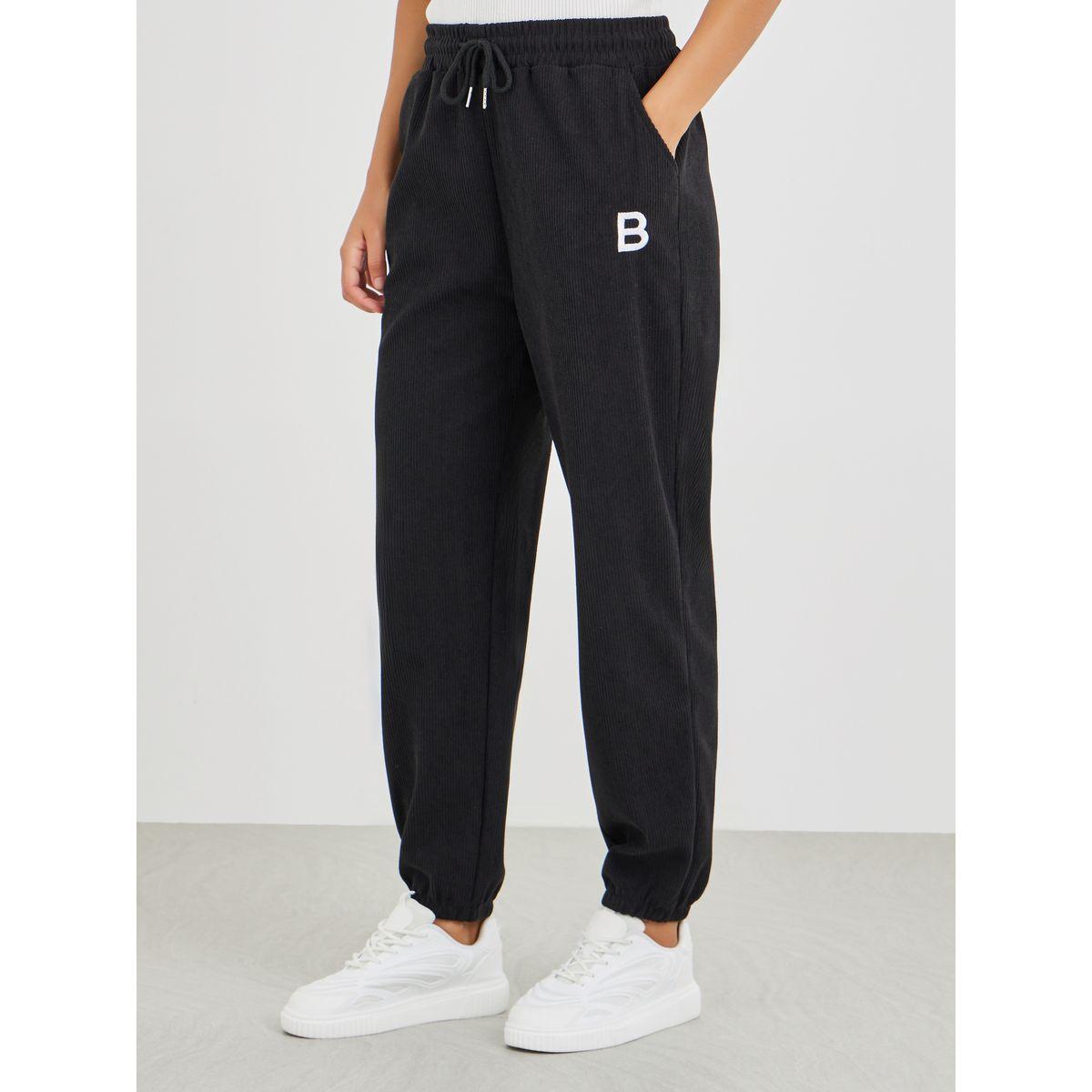 Styli Printed Relaxed Fit Joggers with Drawstring-women-clothing-bottoms-joggers-image-3
