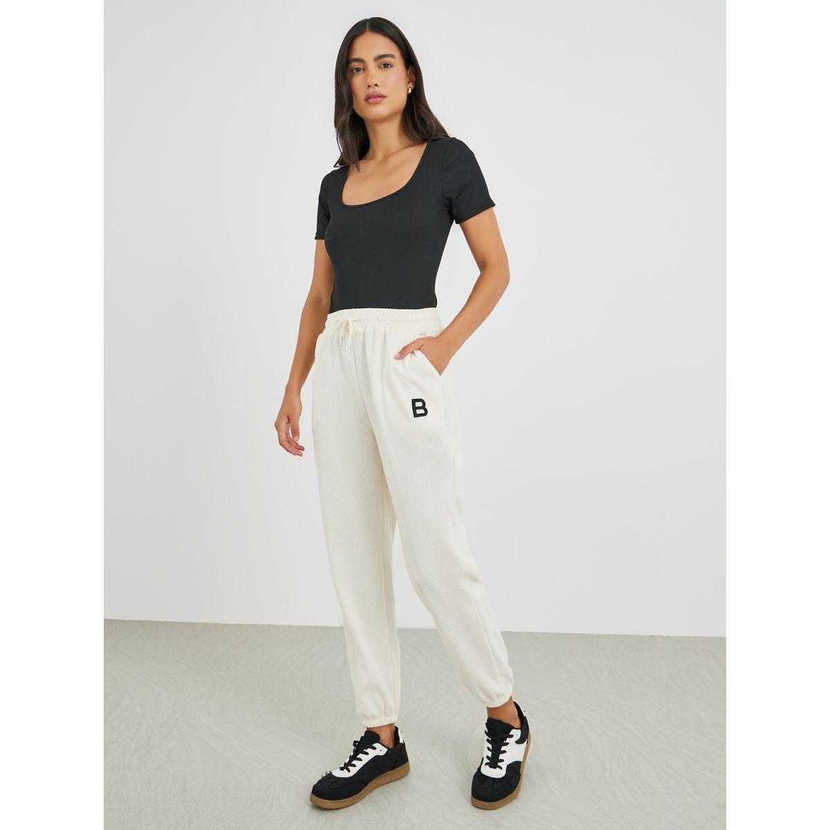 Styli Printed Relaxed Fit Joggers with Drawstring-women-clothing-bottoms-joggers-image-1