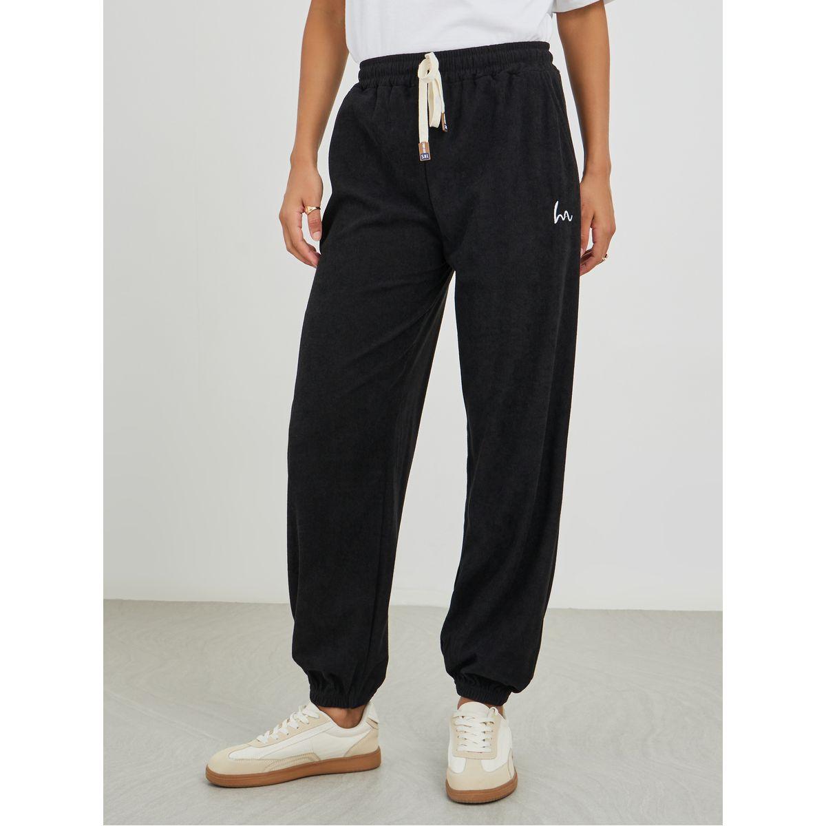 Styli Relaxed Fit Joggers with Drawstring-women-clothing-bottoms-joggers-image-2