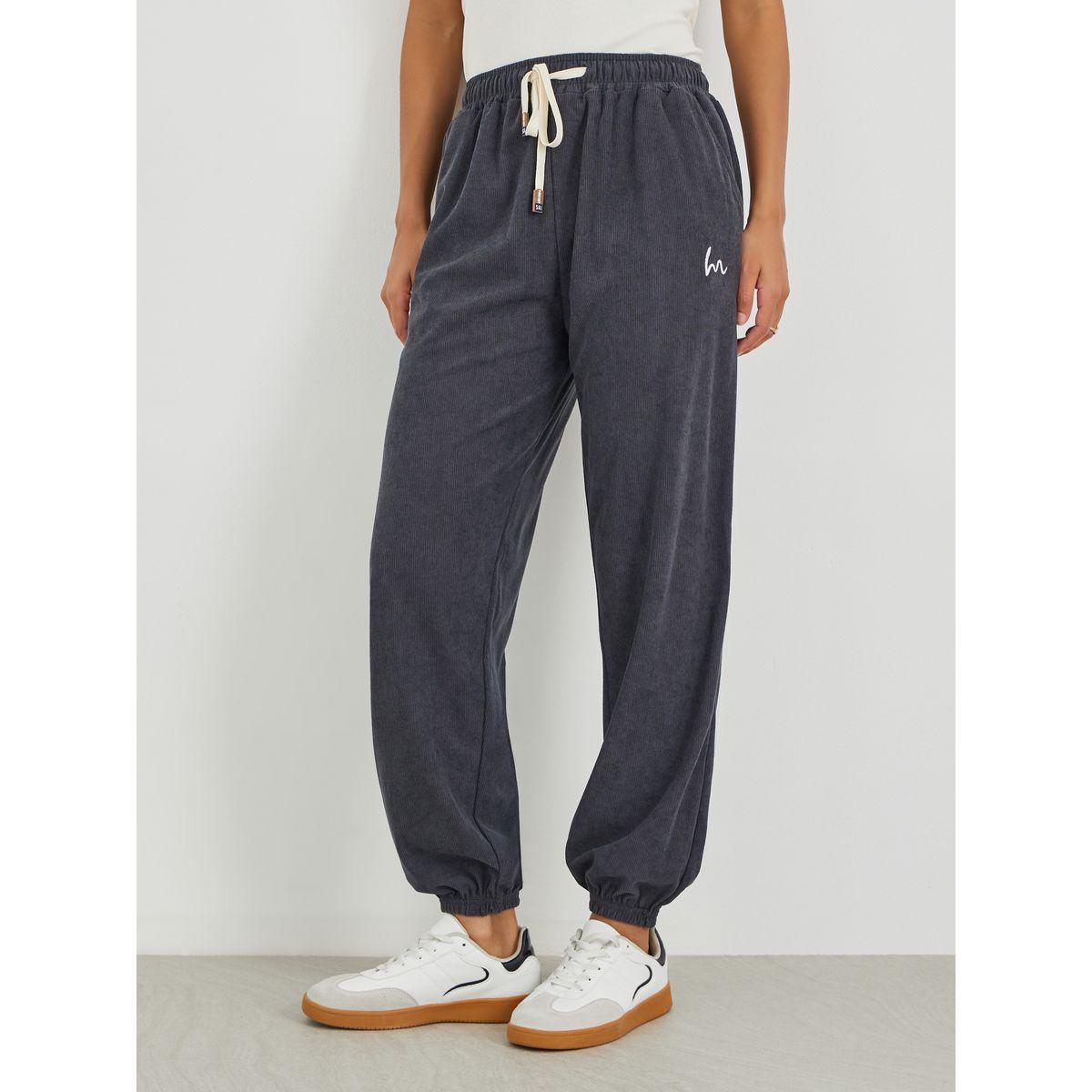 جوغر بقصة مريحة ورباط خصر-women-clothing-bottoms-joggers-image-2