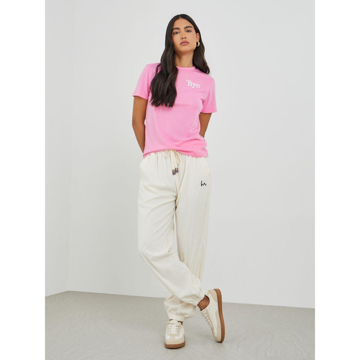 جوغر بقصة مريحة مع أربطة-women-clothing-bottoms-joggers-image-1