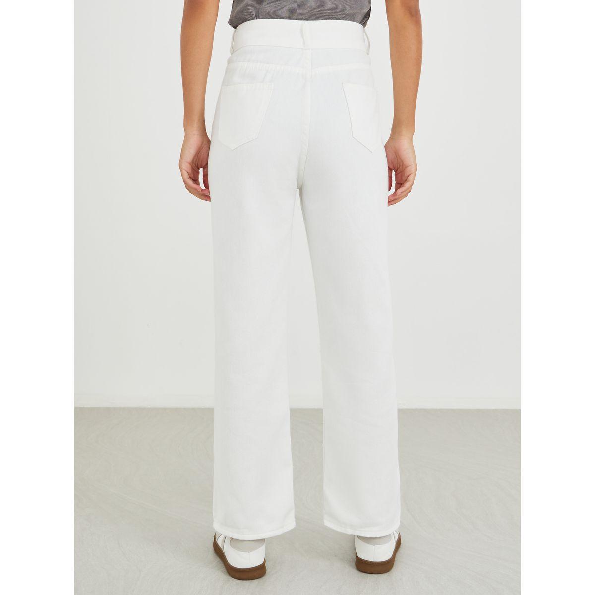 Styli Solid Mid Rise Straight Fit Jeans-women-clothing-bottoms-jeans-image-4
