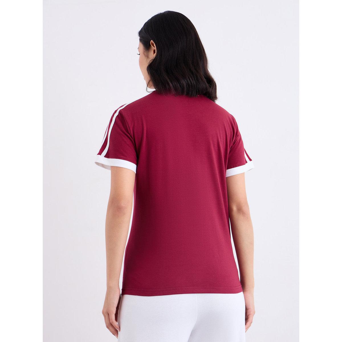 Styli Women Red Regular Fit Printed T-Shirt-women-clothing-tshirts-image-5