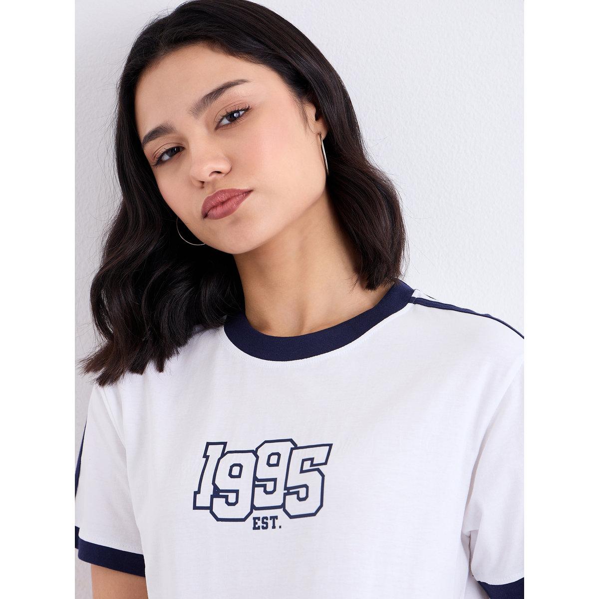 Styli Women White Regular Fit Printed T-Shirt-women-clothing-tshirts-image-4