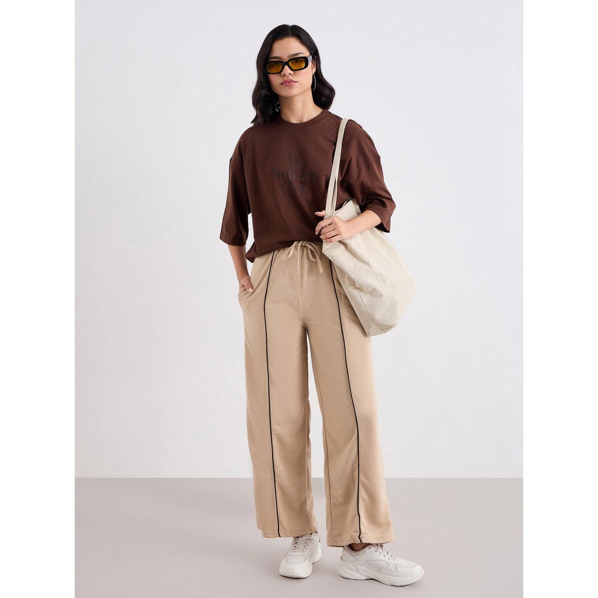 Styli Slogan Print Oversized Longline T-Shirt-women-clothing-tshirts-image-1