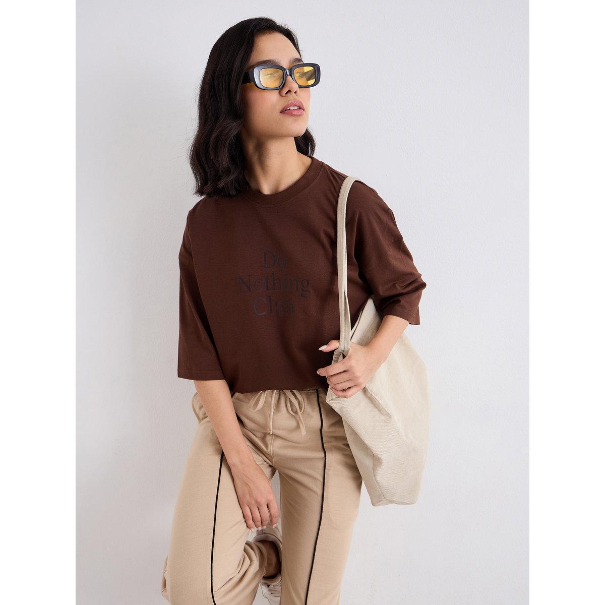 Styli Slogan Print Oversized Longline T-Shirt-women-clothing-tshirts-image-5