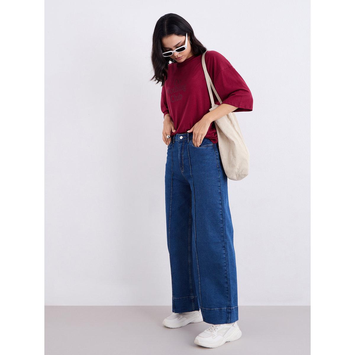 Styli Slogan Print Oversized Longline T-Shirt-women-clothing-tshirts-image-2