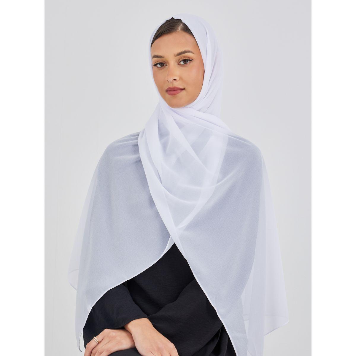Amirah X Styli Solid Chiffon Hijab-women-clothingaccessories-scarves-image-1