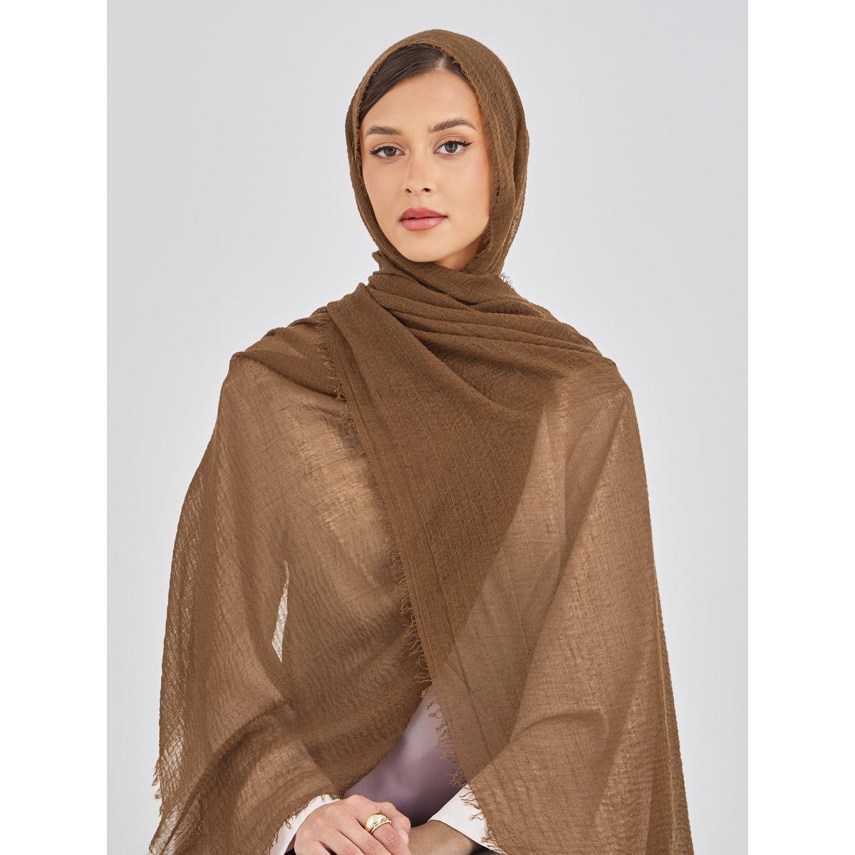 Amirah X Styli Crinkle Cotton Hijab-women-clothingaccessories-scarves-image-1