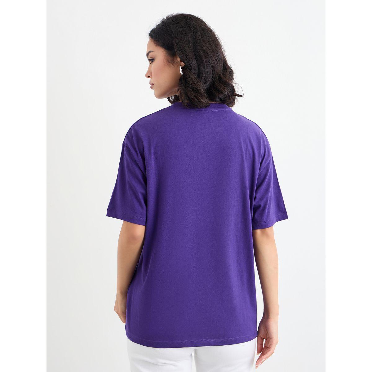 Styli Embroidered Slogan Short Sleeves Oversized T-Shirt-women-clothing-tshirts-image-4
