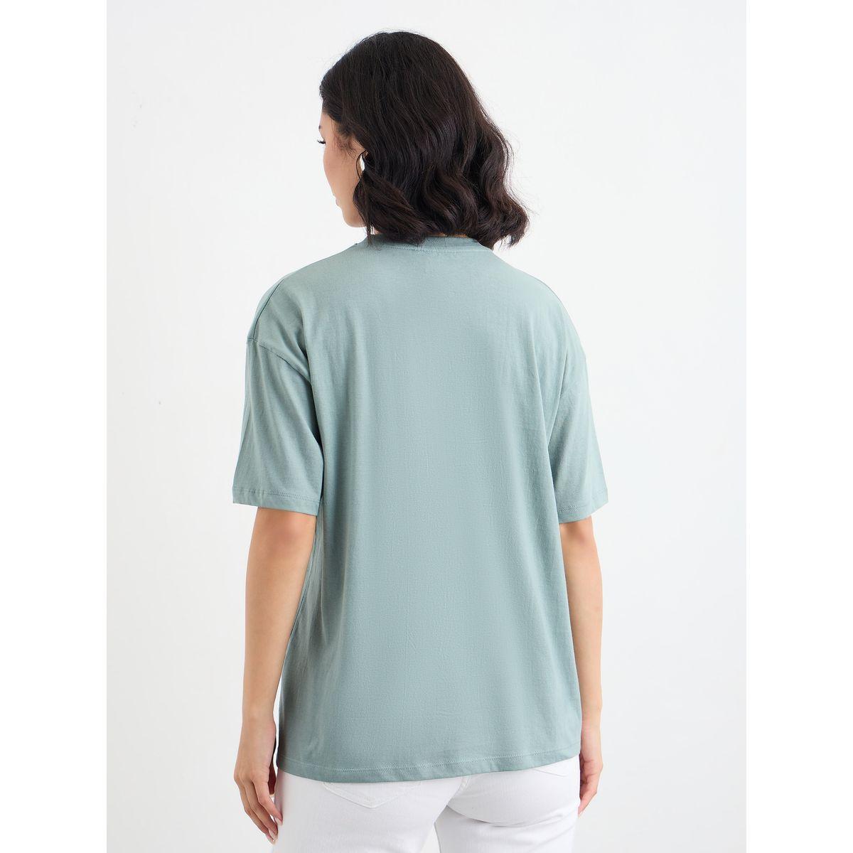 Styli Embroidered Slogan Short Sleeves Oversized T-Shirt-women-clothing-tshirts-image-4