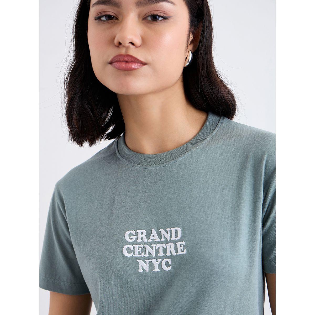 Styli Embroidered Detail Regular Fit T-Shirt-women-clothing-tshirts-image-3