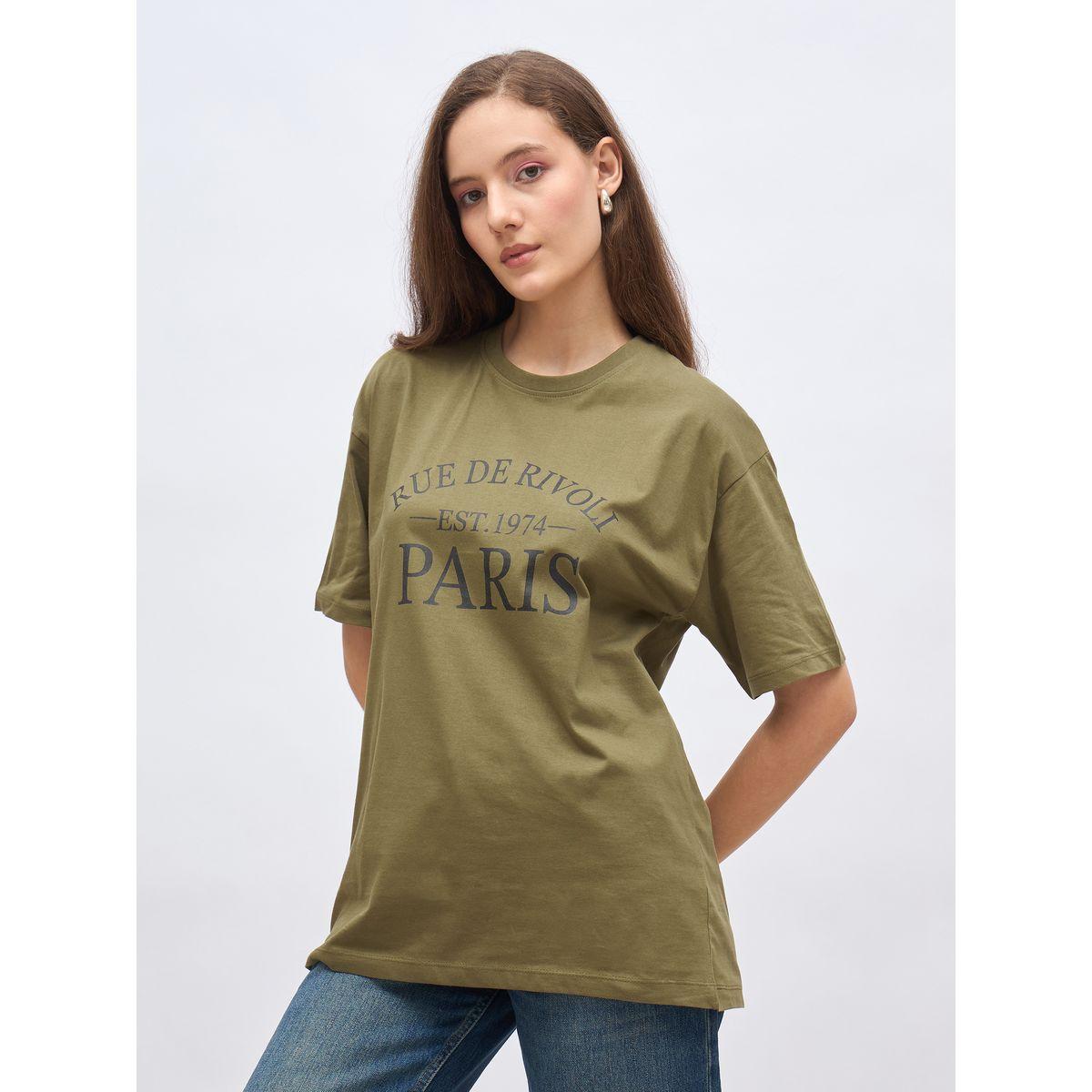 تيشيرت فضفاض بطبعة كتابة-women-clothing-tshirts-image-3