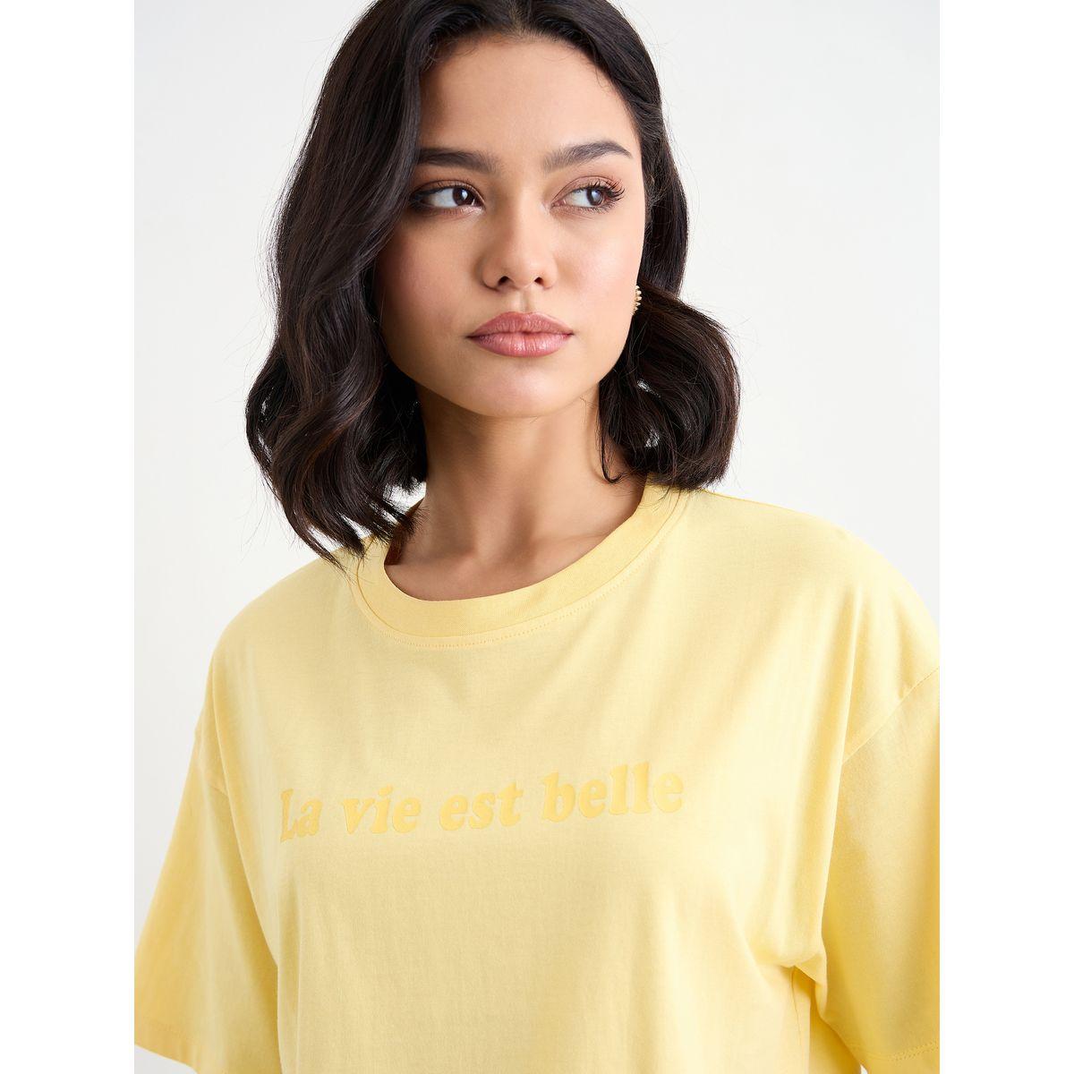 تيشيرت فضفاض بطبعة كتابة-women-clothing-tshirts-image-3