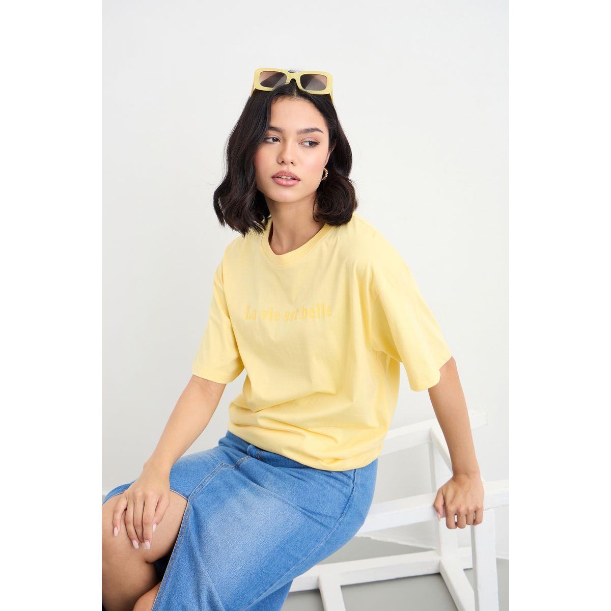 Styli Slogan Print Longline Oversized T-Shirt-women-clothing-tshirts-image-5
