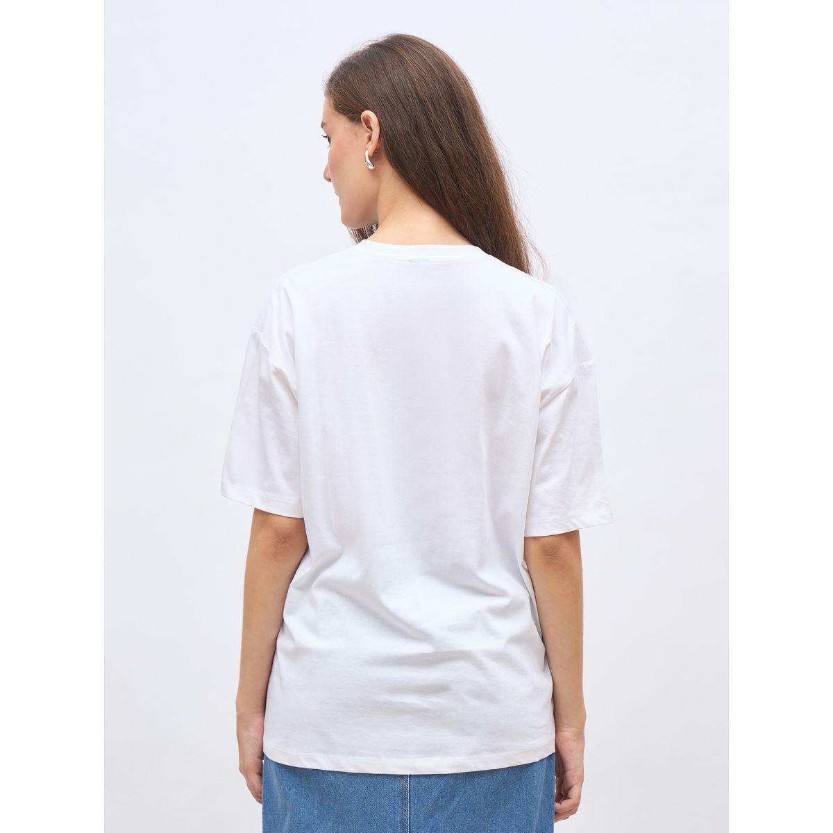 Styli Women White Slogan Print Oversized T-Shirt-women-clothing-tshirts-image-5
