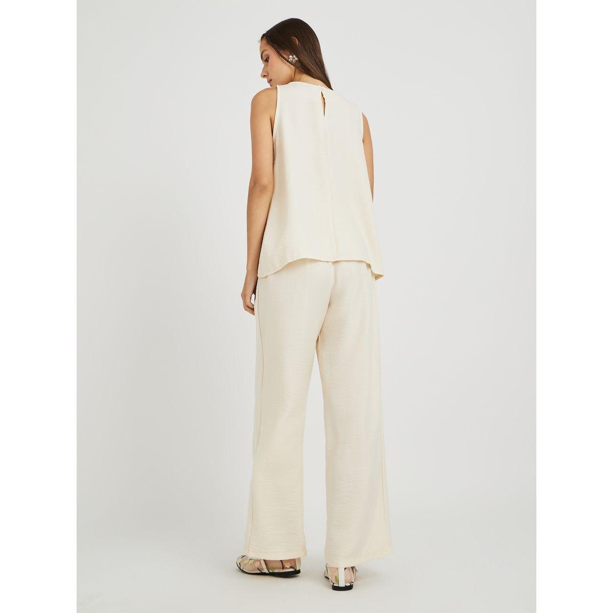 Styli Solid Tank Top and Loose Fit Pants Co-Ords-women-clothing-coordsets-image-5