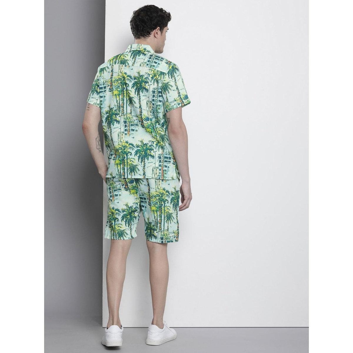طقم منسق من شورت وقميص بطبعة تروبيكال-men-clothing-coordsets-image-3