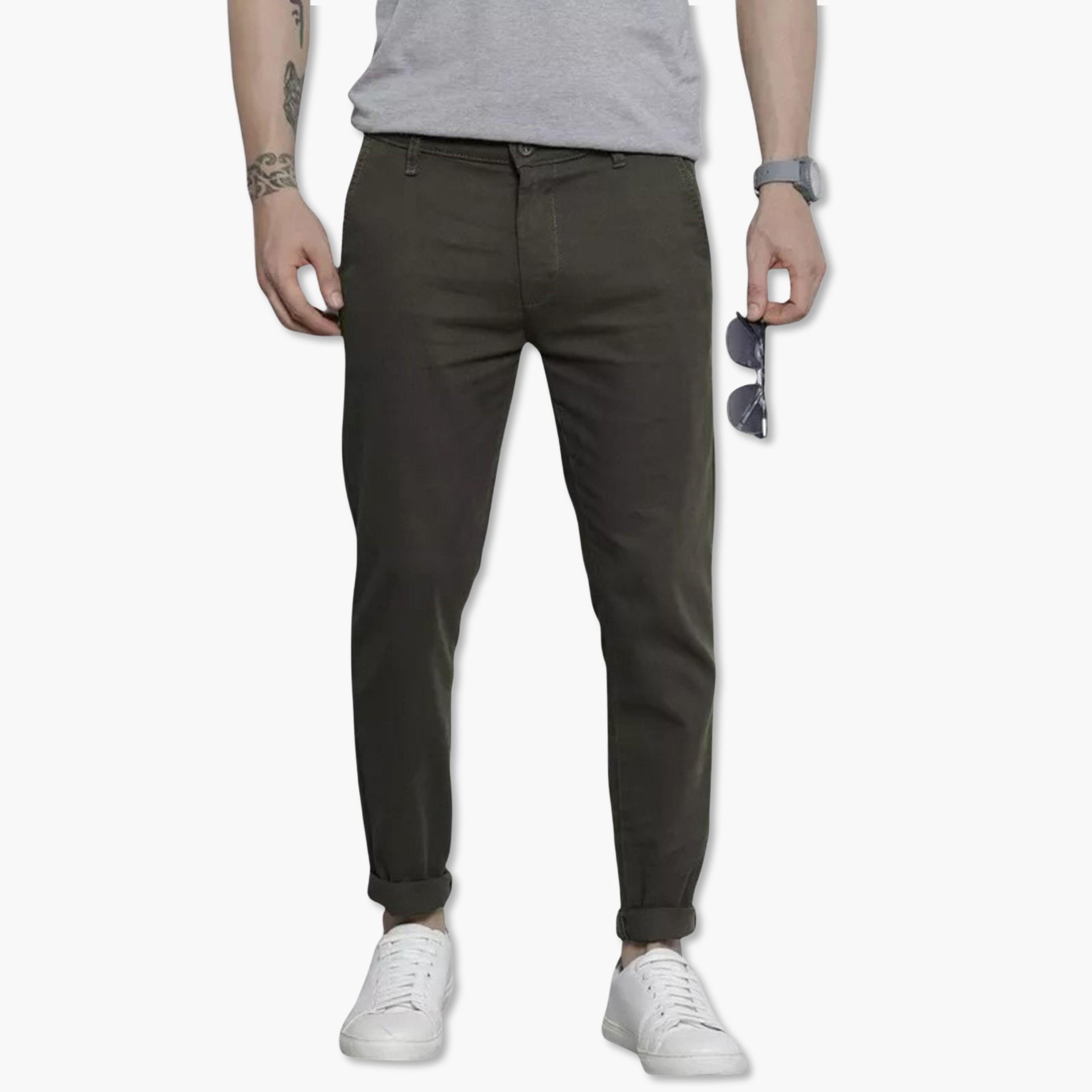 The Indian Garage Co X Styli Men Slim Fit Solid Chino Pants-men-clothing-bottoms-trousersandchinos-trousers-image-1