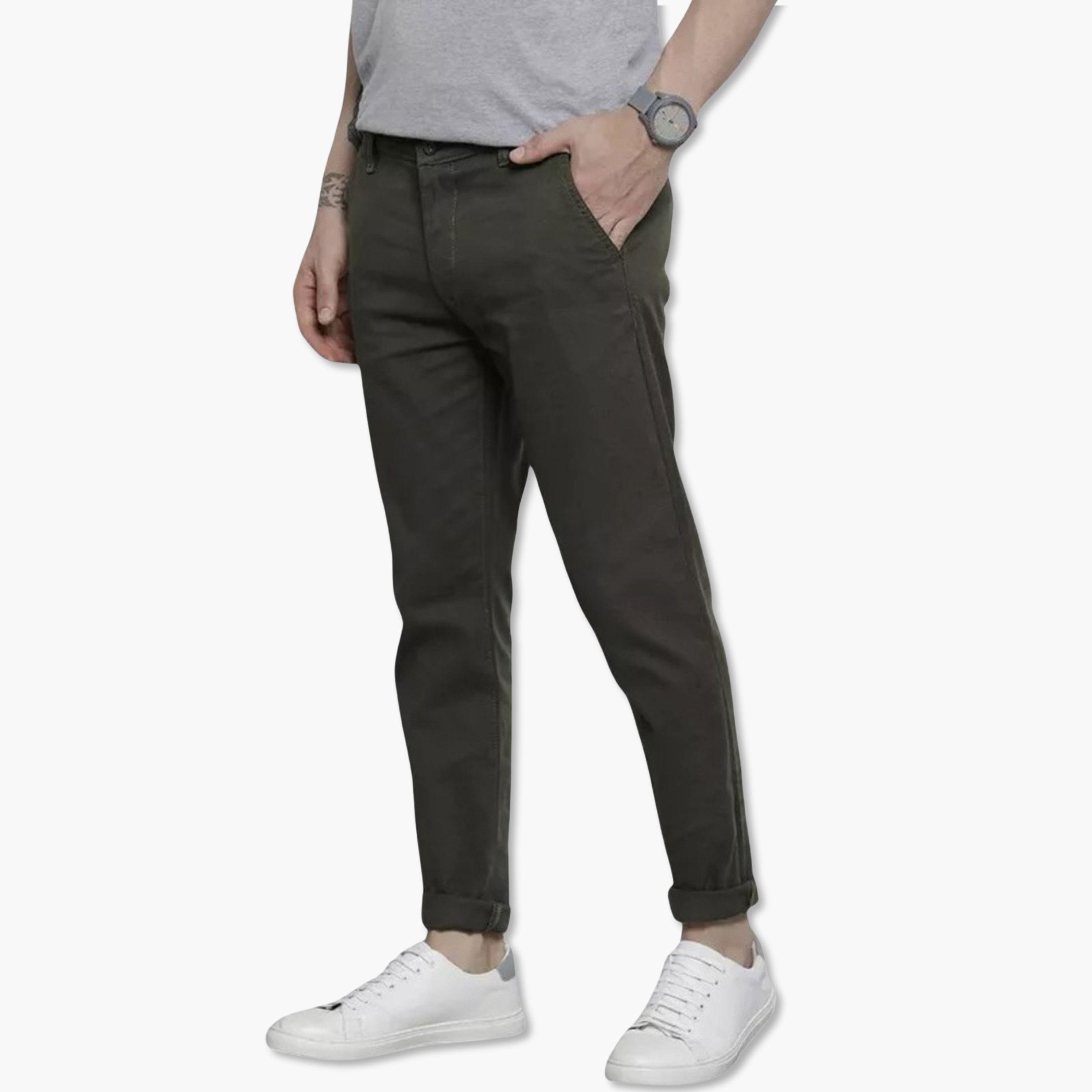 The Indian Garage Co X Styli Men Slim Fit Solid Chino Pants-men-clothing-bottoms-trousersandchinos-trousers-image-2