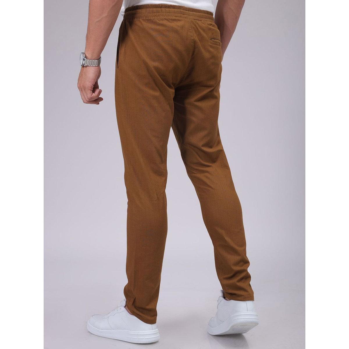 بنطال سادة بقصة سليم فيت-men-clothing-bottoms-trousersandchinos-trousers-image-4