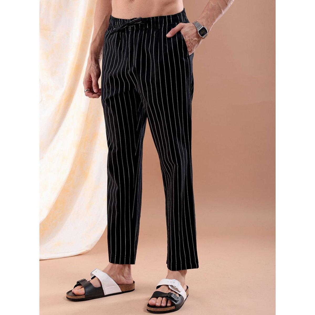 بنطال مخطط بقصة عادية-men-clothing-bottoms-trousersandchinos-trousers-image-2