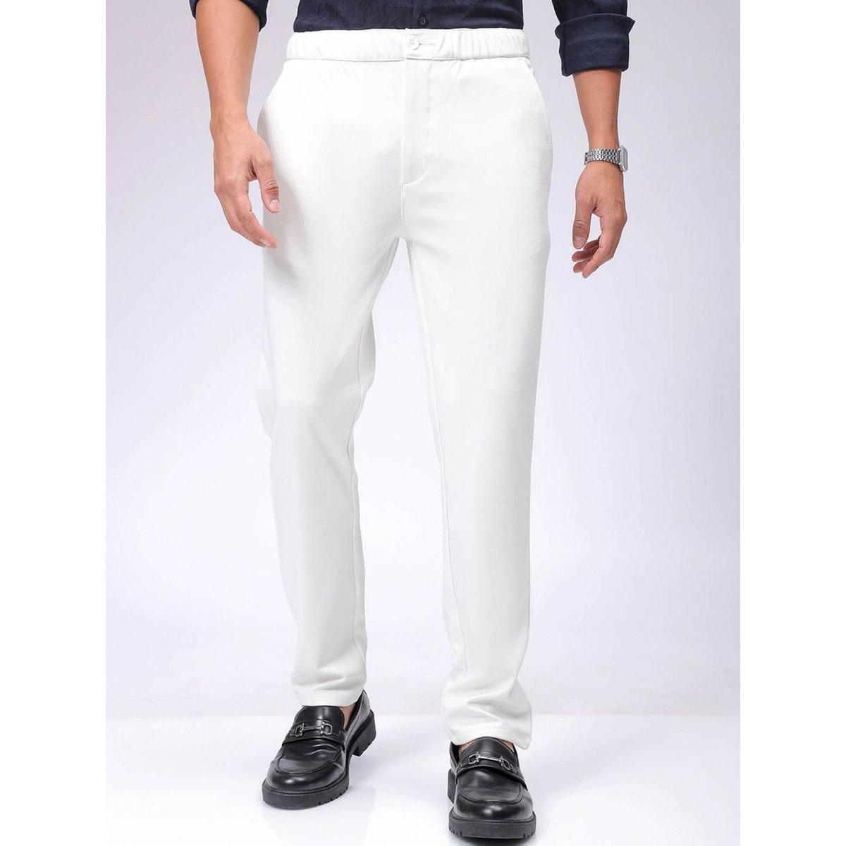بنطال محبوك بقصة سليم فيت-men-clothing-bottoms-trousersandchinos-trousers-image-1