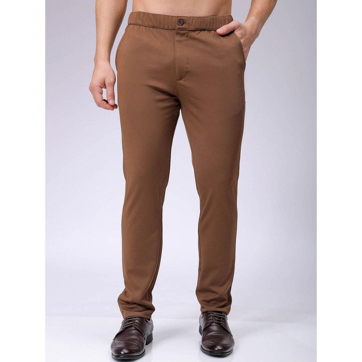 بنطال محبوك بقصة سليم فيت-men-clothing-bottoms-trousersandchinos-trousers-image-1