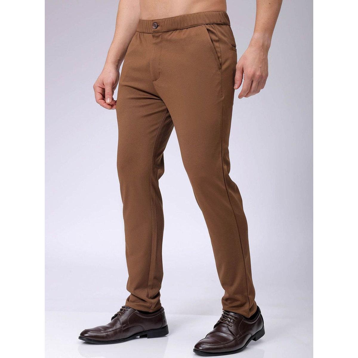 بنطال محبوك بقصة سليم فيت-men-clothing-bottoms-trousersandchinos-trousers-image-3