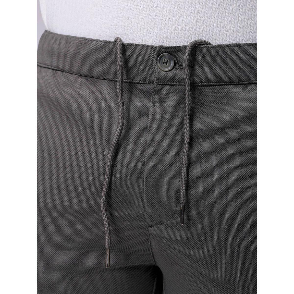 The Indian Garage Co X Styli Men Grey Slim Fit Textured Knit Trousers-men-clothing-bottoms-trousersandchinos-trousers-image-7