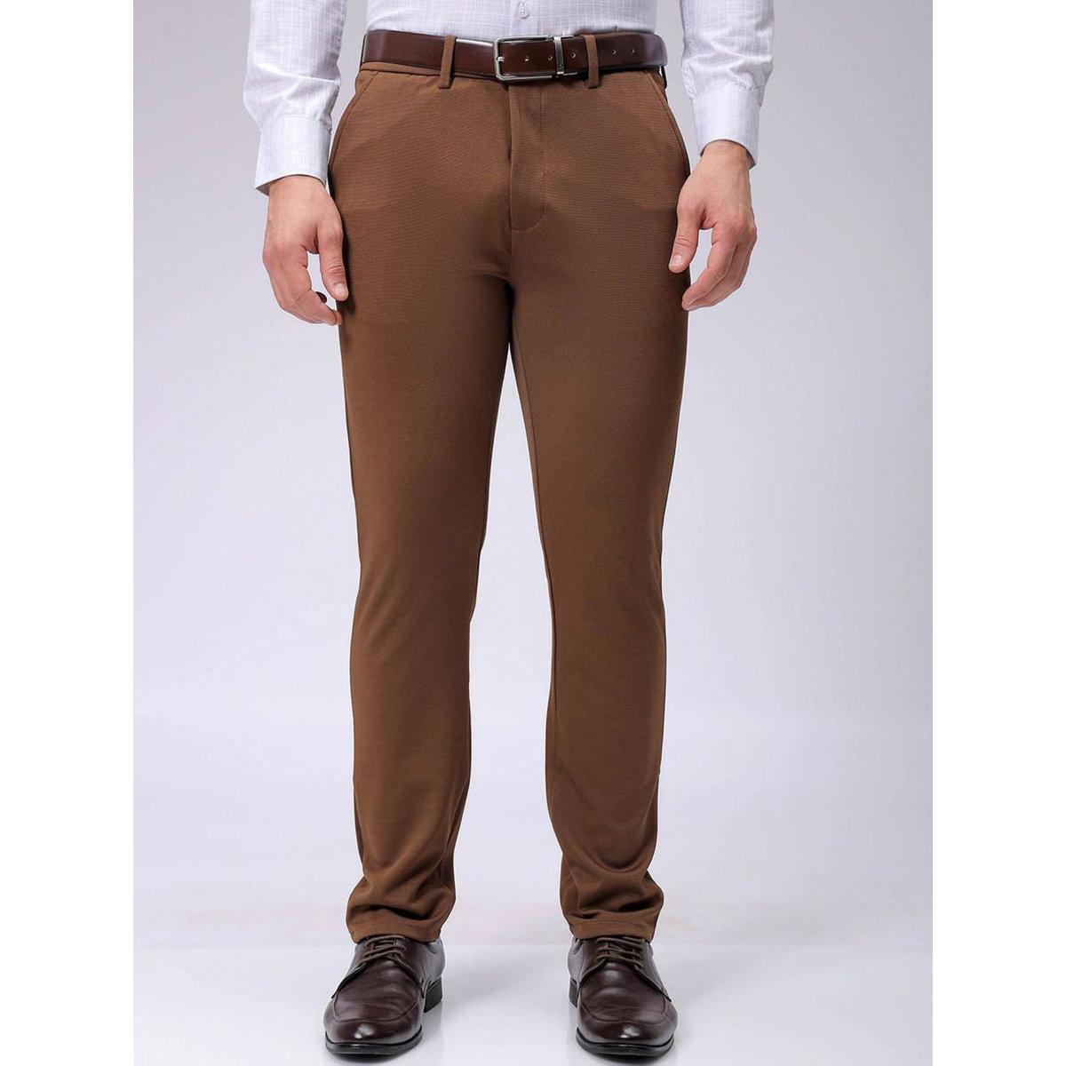 بنطال محبوك بقصة سليم فيت-men-clothing-bottoms-trousersandchinos-trousers-image-1