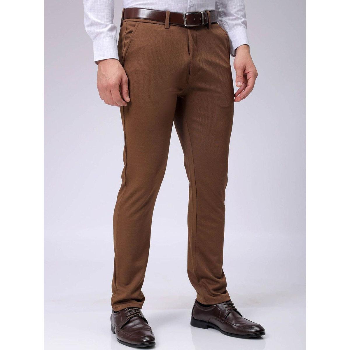 بنطال محبوك بقصة سليم فيت-men-clothing-bottoms-trousersandchinos-trousers-image-2